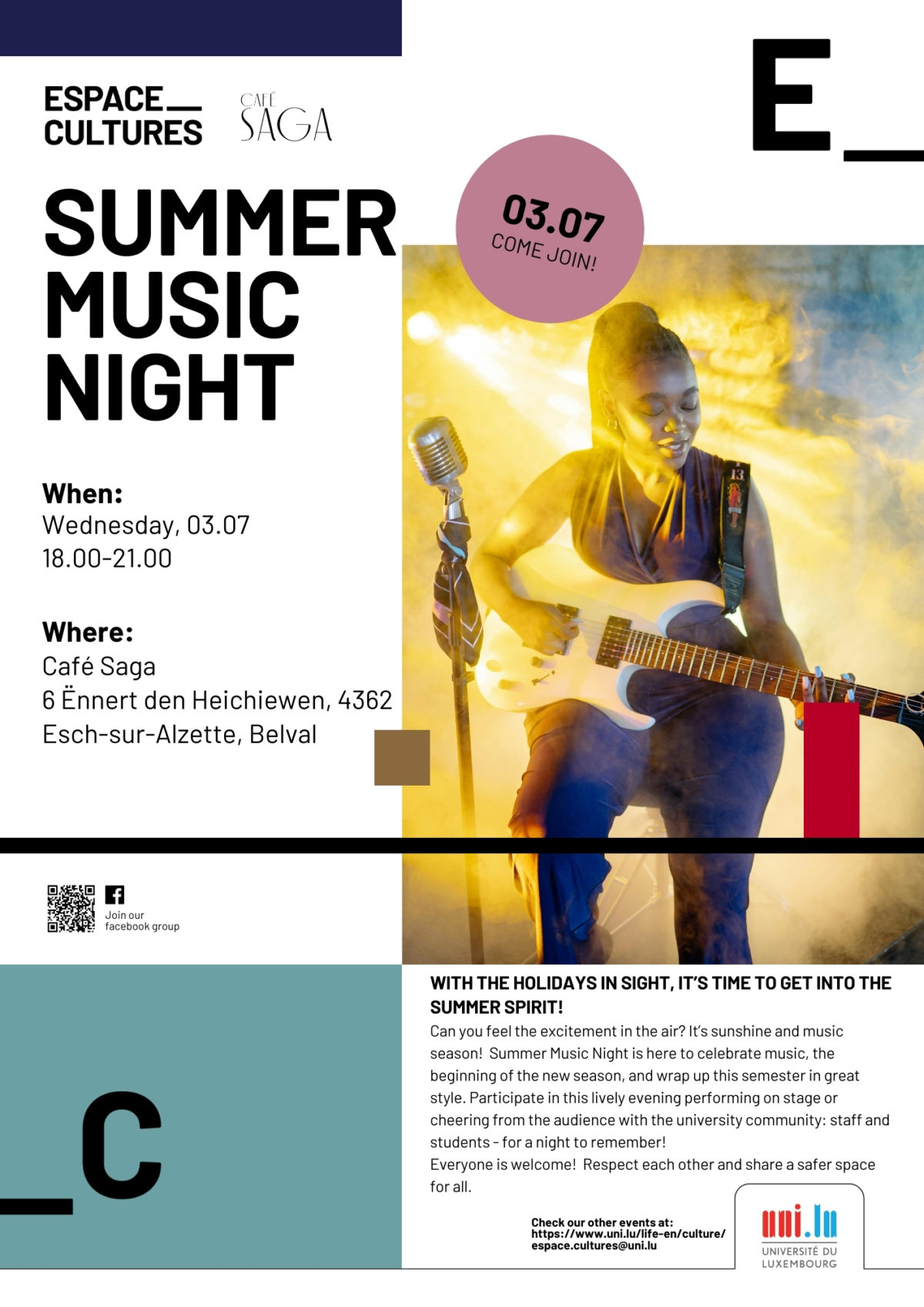 Summer Music Night – Student Participation Coordination