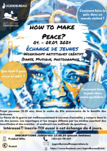 Poster for conference on how to make peace (French version)