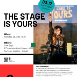 The Stage is Yours - December edition