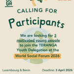 Deadline: Call for Participants Teranga Youth Delegation – World Social Forum 2026